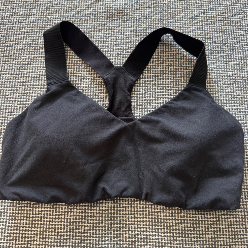 OFFLINE by Aerie The Hugger Sports Bra Black Medium Support Racerback Large
